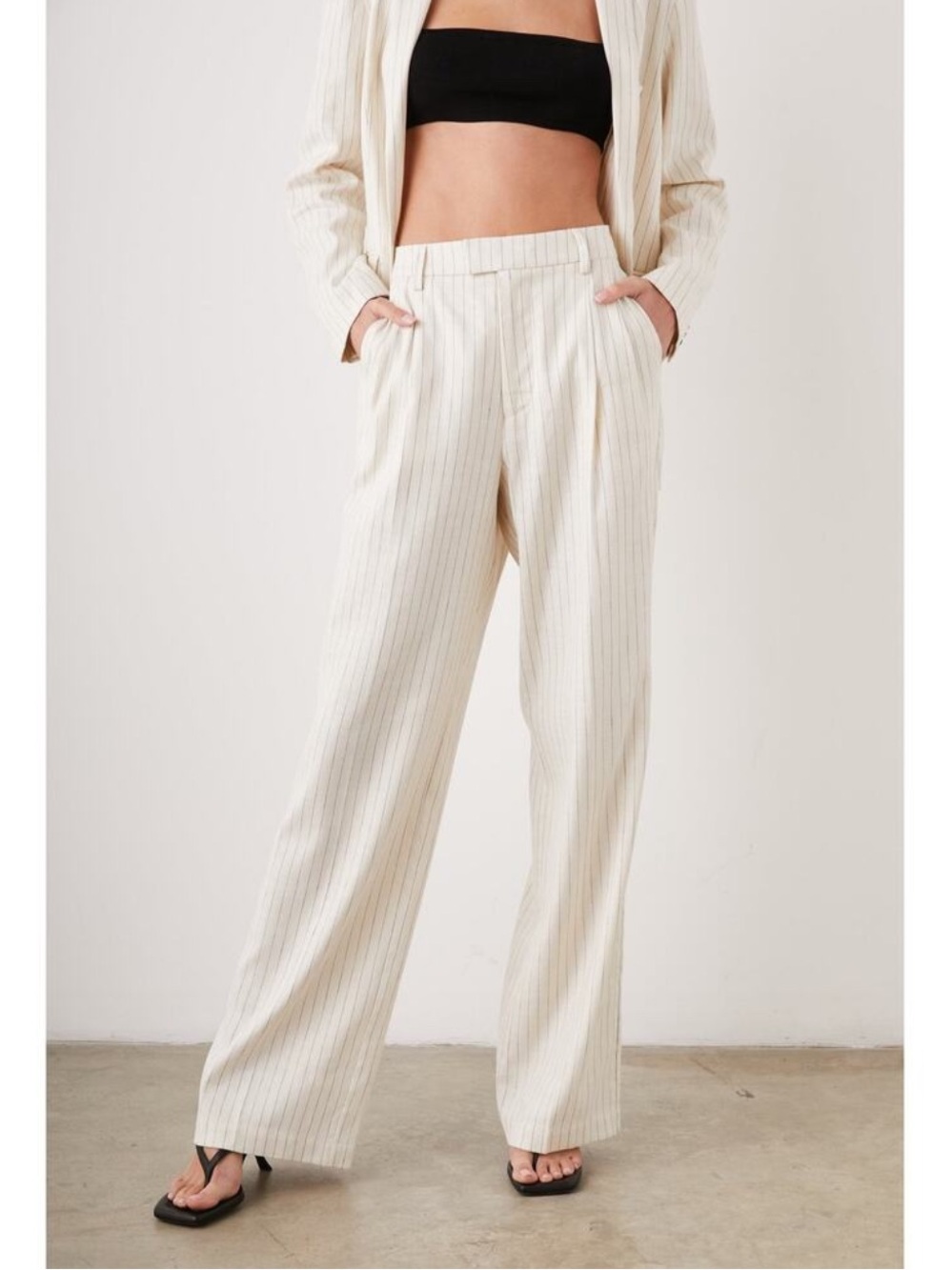 Rails Marnie Pants in Ivory Pinstripe Size 2